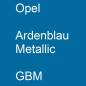 Preview: Opel, Ardenblau Metallic, GBM.